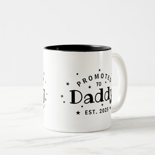 父親の贈り物パーソナライズされたに昇進する ツートーンマグカップ (正面右)