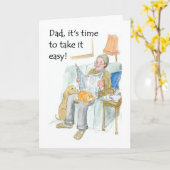 父親の退職証 カード (黄色い花)