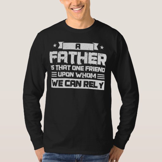 父親は義父の友人の一人だ Tシャツ (正面)