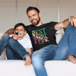 父親への子供のギフトモダンタイポグラフィ最高のディ Tシャツ