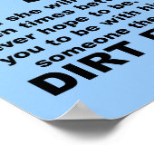 父親アドバイスダートバイクモトクロスおもしろいポスター ポスター (角)