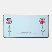 父親パーソナライズされたの庭の子供からの写真ギフト デスクマット (正面)