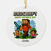 父親モードがアクティブ化 – Happy Father's Day セラミックオーナメント (正面)