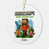 父親モードがアクティブ化 – Happy Father's Day セラミックオーナメント (左)