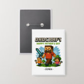 父親モードがアクティブ化 – Happy Father's Day 缶バッジ (正面/裏面)