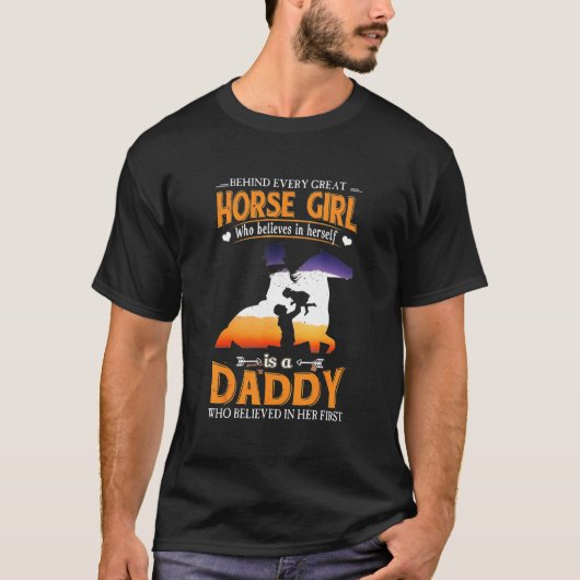 父親信じの馬 Tシャツ (正面)