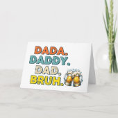 父親： DADAからBRUHへ カード (正面)