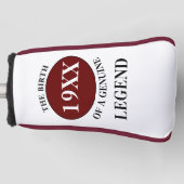 父誕生日伝説Any Year ゴルフヘッドカバー (正面)