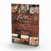 父辞書の定義フォトコラージュ木材 フォトブロック (右)