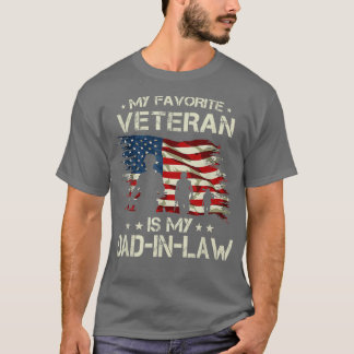 父退役軍人デイ私のお気に入りの退役軍人は私のパパ Tシャツ