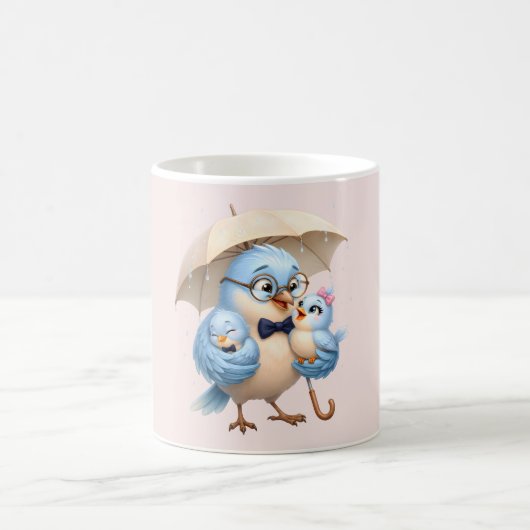 父鳥のコーヒーマグ - お父さんへ コーヒーマグカップ (中央)