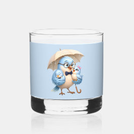 父鳥のロックグラス 家族のお守りギフト ウイスキーグラス