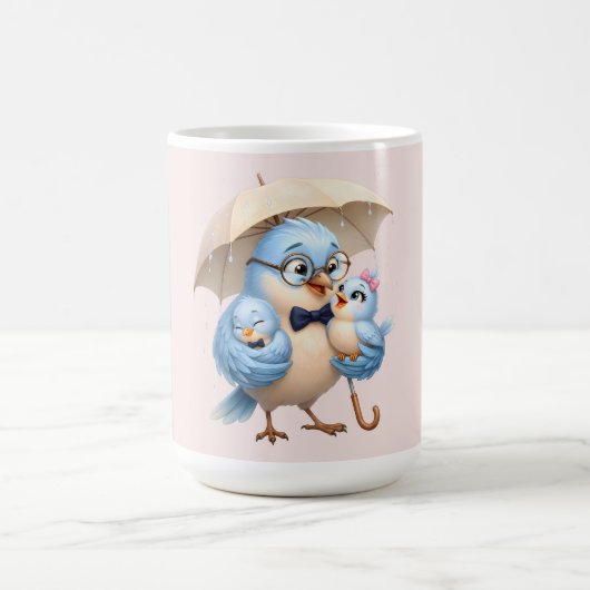 父鳥 コーヒーマグ コーヒーマグカップ (中央)