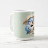 父鳥 コーヒーマグ 家族 コーヒーマグカップ (正面左)