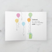 父50thお誕生日ケーキナンバーキャンドル カード (内部)