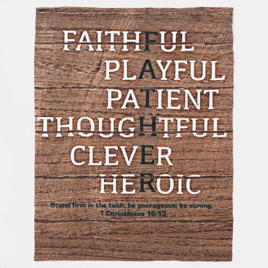 父 フリースブランケット (正面)