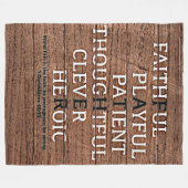 父 フリースブランケット (正面(横))