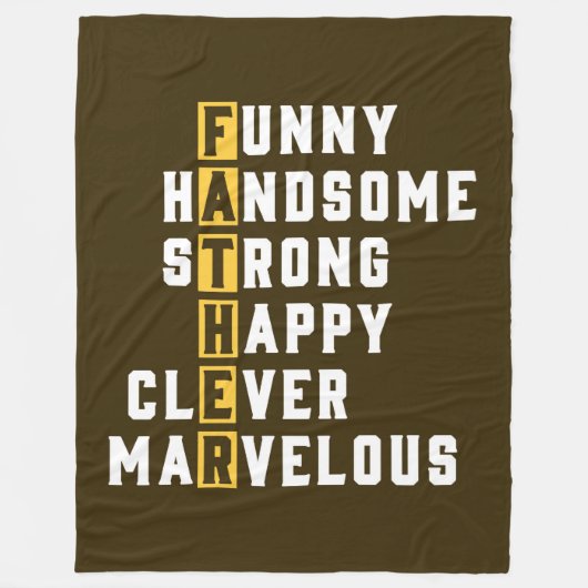 父 フリースブランケット (正面)