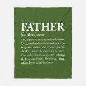 父 フリースブランケット (正面)