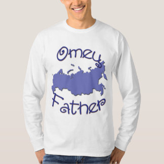 父(ロシア語)の地図 Tシャツ