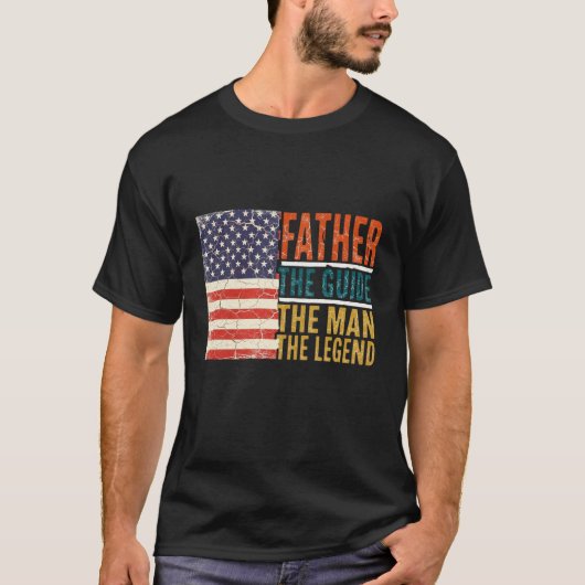 父 導き手 ひと 伝説 Tシャツ (正面)