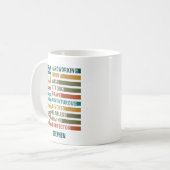 父 – 強さ、愛、献身の賛辞 コーヒーマグカップ (正面左)