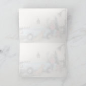 父/息子のボンディング時間 – 冬の車のシーン カード (内部)