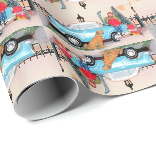 父/息子のボンディング時間 – 冬の車のシーン – #2 ラッピングペーパー (ロールコーナー)