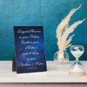 父、母、兄弟の諺 フォトプラーク (側面)