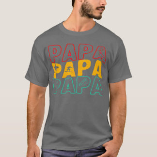 父Papaee Protectorレトロ Tシャツ