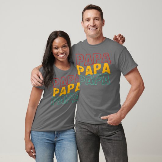 父Papaee Protectorレトロ Tシャツ (ユニセックス)