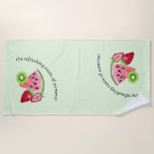 爽やかな夏の味 ビーチタオル (正面)