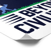 爽やかな愛をテーマにしたデザインと可愛いエイリアン。 ポスター (角)