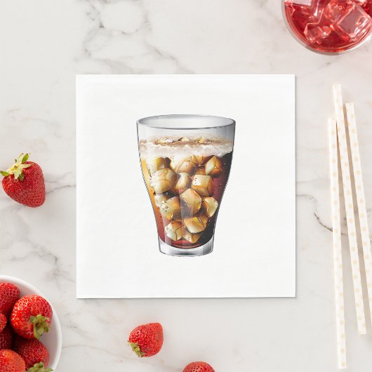 爽やかな氷と冷たいソーダの泡 スタンダードランチョンナプキン