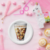 爽やかな氷と冷たいソーダの泡 ペーパープレート (パーティー)