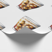 爽やかな氷と冷たいソーダの泡 ラッピングペーパー