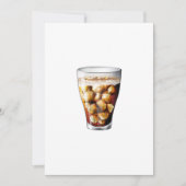 爽やかな氷と冷たいソーダの泡 招待状 (正面)