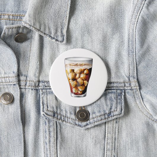 爽やかな氷と冷たいソーダの泡 缶バッジ