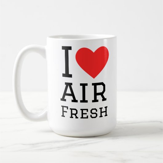 爽やかな空気が好き コーヒーマグカップ (左)