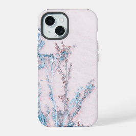 爽やかな花柄の背景 iPhone 15ケース