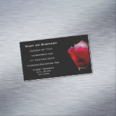 爽やかな赤とピンクのカクテル マグネット名刺 (インサイチュ)