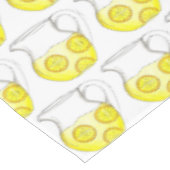 爽やかな黄色のレモネードレモンエードピッチャー テーブルクロス (アングル)