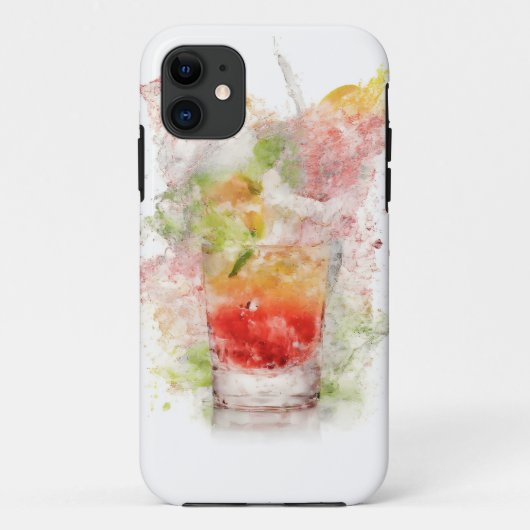 爽やかカクテルデザイン モバイルケース Case-Mate iPhoneケース (裏面)