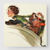 爽快 スクエア壁時計 (正面)