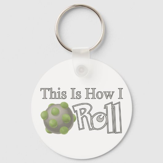 片マリ転が キーホルダー (正面)