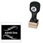 片手の切手を認める ラバースタンプ (押印)