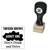 片手の切手を認める ラバースタンプ (押印)