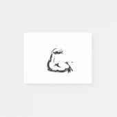 片手二頭筋 ポストイット (正面)