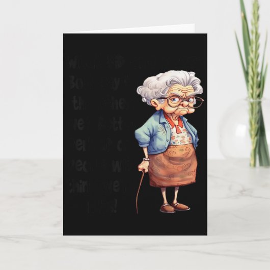 片方の垂れた胸がもう片方に言った「そろそろ引き上げないと」 カード (正面)