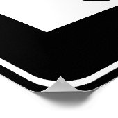 片方向矢印（右）ハイウェイ記号 ポスター (角)